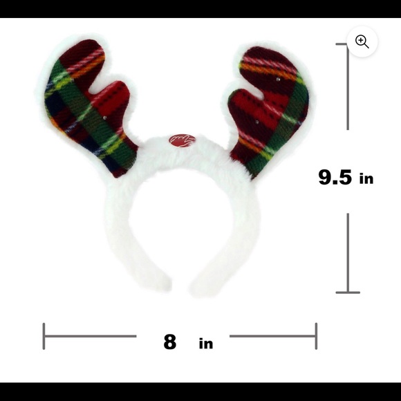 Holiday Time Light-Up Antlers Headband: - Picture 4 of 5